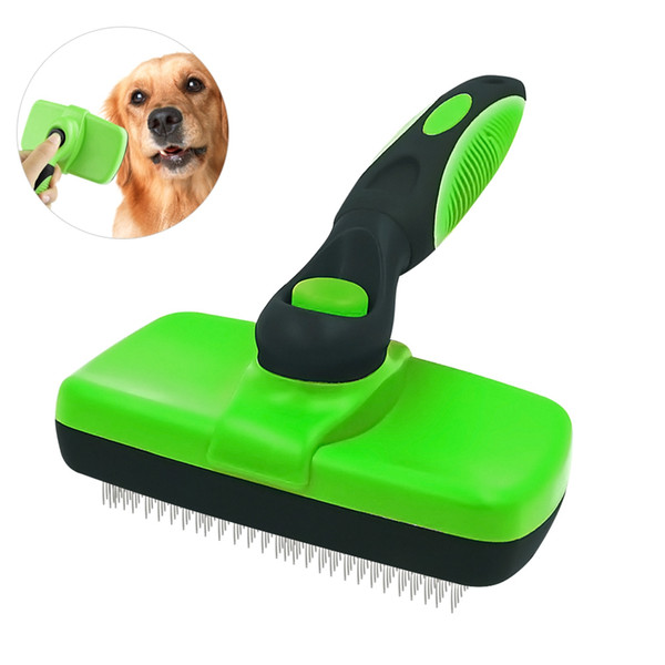 Pet Neat Self Cleaning Slicker Brush Effectively Reduces Shedding Professional Pet Grooming Brush For Small, Medium & Large Dogs