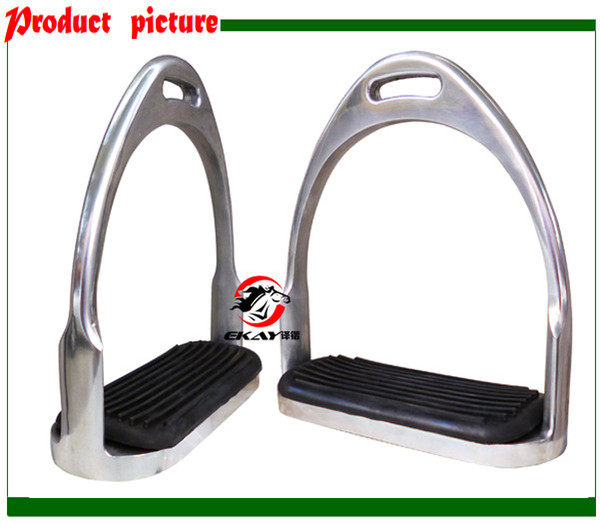 Stainless steel Horses stirrup with Non-slip rubber foot pad Horse Supplies