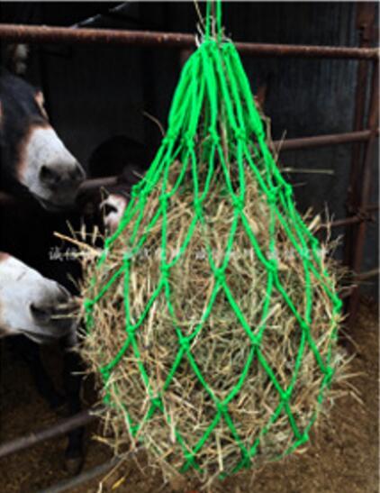 Wholesale 4.5mm Thicken nylon rope net Feeding Horses bag straw bag dry grass bag Horse Supplies