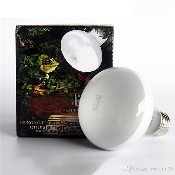 Free Shipping Reptile Heated Lamp 50w 75w Heat Light White UVA Day Night Amphibians For Pet Animal Bird Snake Terrariums Bulb 220V