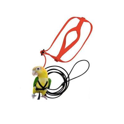 Best quality Parrot Harness and Adjustable pet Bird Leash Reptile fly trainning rope 0.85cm *1.2m size