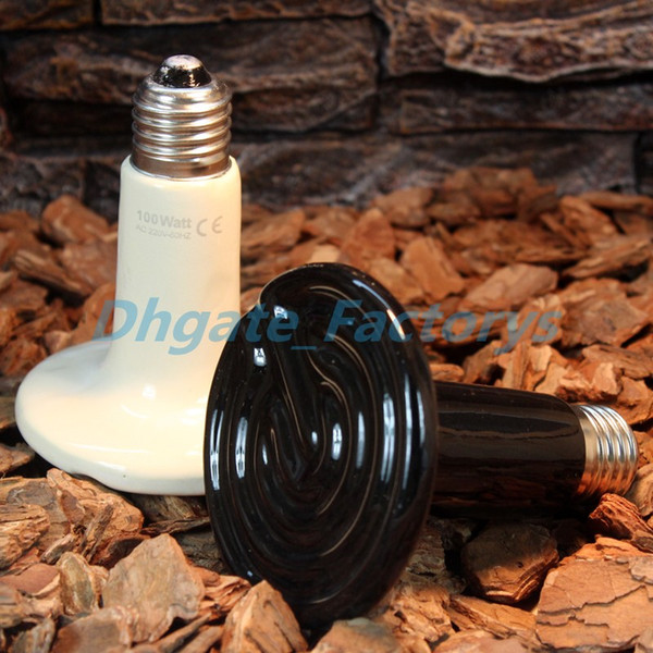 Infrared Ceramic heat lamp lamps infrared bulb light (Reptile/pet/amphibian/poultry) 220V or 110V 50--250w free shipping