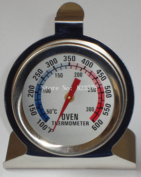 DHL Freeshipping 100pcs Kitchen Stand Up Food Meat Temperature Dial Oven Thermometer Gauge Stainless
