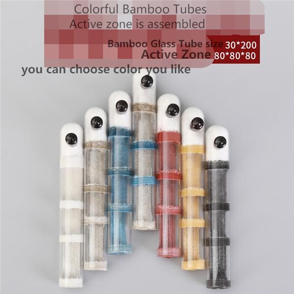 30X200MM Glass Bamboo Tubes For Ants Nest 7 Colors Tubes For Insect Farm Cages Insect Habitats DIY Parts Accessories