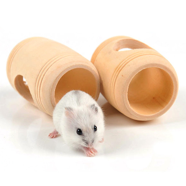 1Pcs Cute Barrel Shaped Hamster House Molar Supplies For Hamster/Hedgehog/Squirrel/Mice/Rats And Other Small Animals