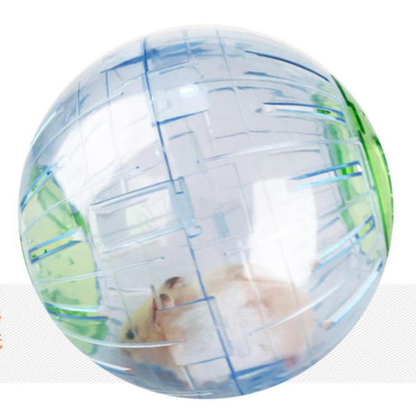 New High Quality Cute Pet Toys Hamster Ball Mini-Trot Plastic Hamster running Exercise Ball Pet Ball rat Toys Random Color DA