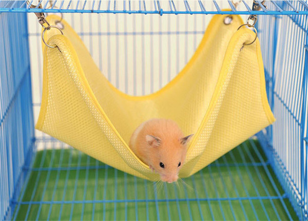 Spring and summer hamster hamster hammock snow ferret breathable mesh cloth hammock small pet cotton nest enclosure enclosure.