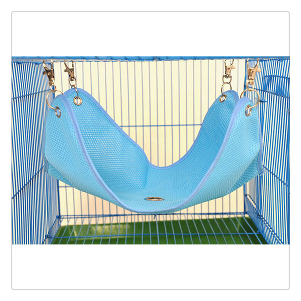 Hamster Hanging Bed Small Pet Summer Mesh Breathable Cage Hammock Swing with Breathable for Ferret Totoro
