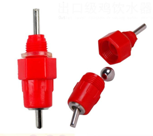 2000pcs/lot High Quality Plastic + Stainless Steel Chicken Duck Hen Automatic In Poultry Water Nipple Drinker Feeder Supplies SN1372
