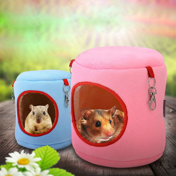 Pet Warm Bed Rat Hammock Bed Squirrel Winter Toys Pet Hamster Cage House Hanging Nest For guinea pig Rabbit rabbit cage chinchilla
