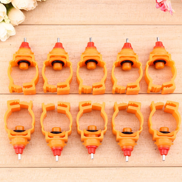 1000pcs Chicken Nipple Drinking Feeder Automatic Poultry Spring Water Nipples for Chicken Duck Hen Drinker Water Feeder