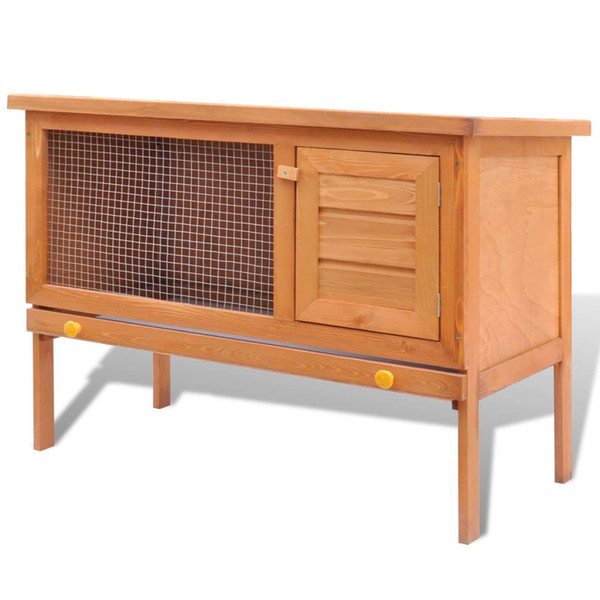 Rabbit Cage Outdoors Pets 1 Level Wood