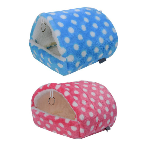 Cute Small Animal Cages Pet Rabbit Hamster House Bed Rat Qquirrel Guinea Winter Warm Hanging Cage Hamster Nest
