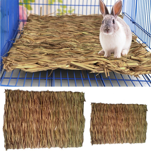 New Hamster Grass Mat Pet Rabbit Chew Mat Breakers Toy Small Animal Rat Guinea Pig Interesting Pet Toys 2 Sizes