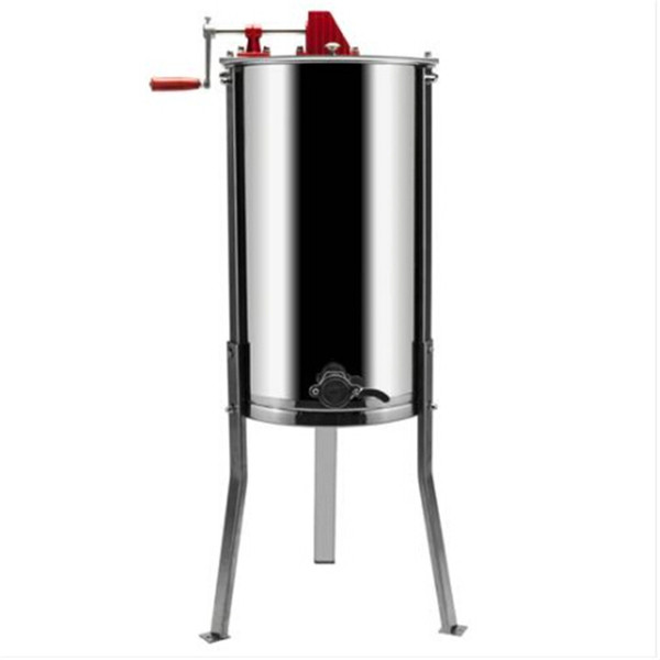 Free shipping 3 Frames Stainless Steel Manual Honey Extractor with Holder Silver Manual honey machine