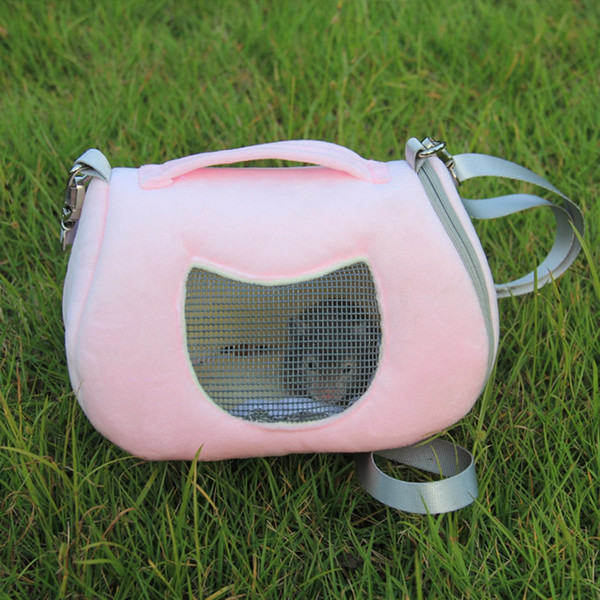 2 Colors Small Animal Carrier Breathable Pet Carrying Bag Hamster Rat Hedgehog Puppy Pocket Sleep Hanging Outgoing Travel Bag