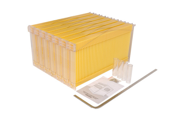 2019 BEE High quality honey flow beehive 7 plastic beehive frames
