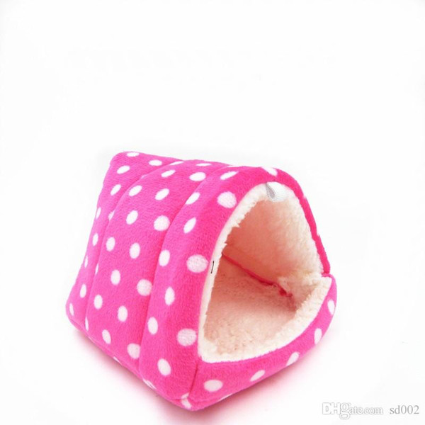 Multi Color Animal Bed Creative Mini Hamster Cage House Soft Cotton Hedgehog Squirrel Nest Small Light Portable 14kk4 cc