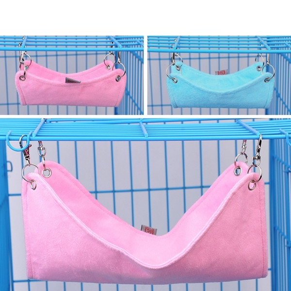 Warm Plush Cloth Hamster Hammock Guinea Pig Rabbit Hanging Bed Pet Cage Accessories
