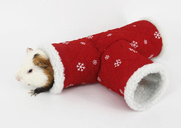 Small pet products factory cotton three way hedgehog wintering artifact T Tunnel Toy hamster hamster warm three channel L262
