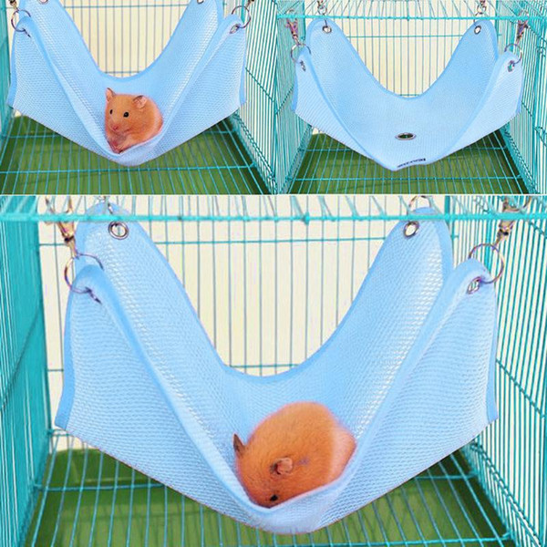 Cages Breathable Pet Hammock Hamster Mice Rat Rodents Hanging Bed Small Animals Cage Swing Nest Cages
