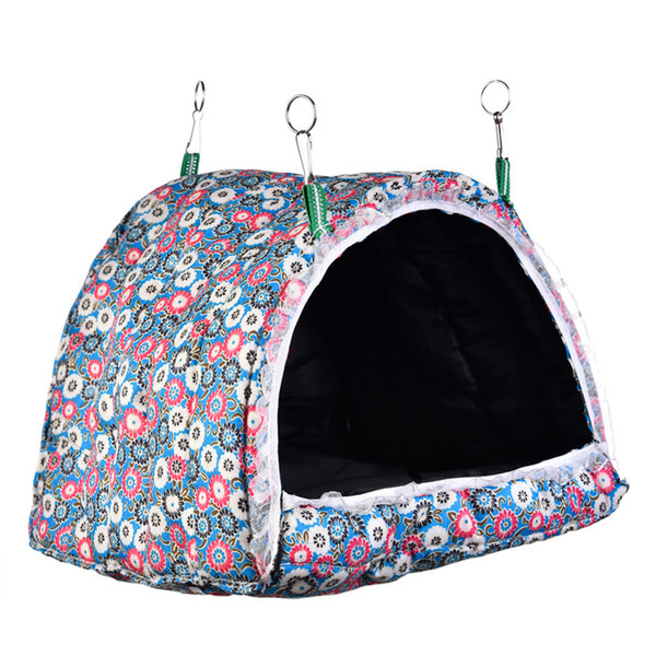 New Printing Hook Convertible Cotton Bed House Hamster Cage For Animals Squirrel Guinea Pig Chinchilla Home Accessories