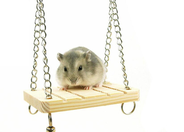 1pc Hot Sale Pet Mouse Toys Mouse Cage Hammock Swing Toy Hanging Chew Toys for Mouse Free Shipping
