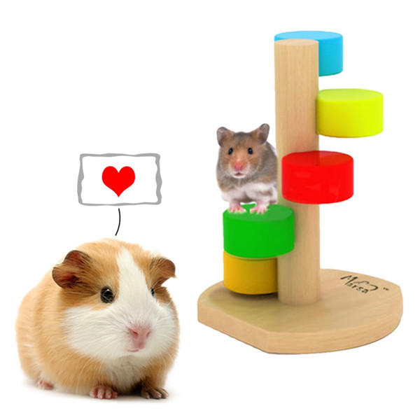 6 Kinds Small Animals Hamster Toys Slides Seesaw Pendant Toys for Hamster Guinea Pig Chinchilla Dutch Pigs Small Pets Supplies
