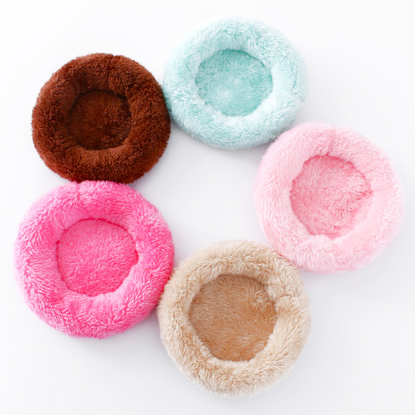 Buy 1 Get 4 Pet House Nest for Small Animals Warm Guinea Hamster Cushion Mat Round Shape Pet Bed for Squirrel Hedgehog rabbit Chinchilla