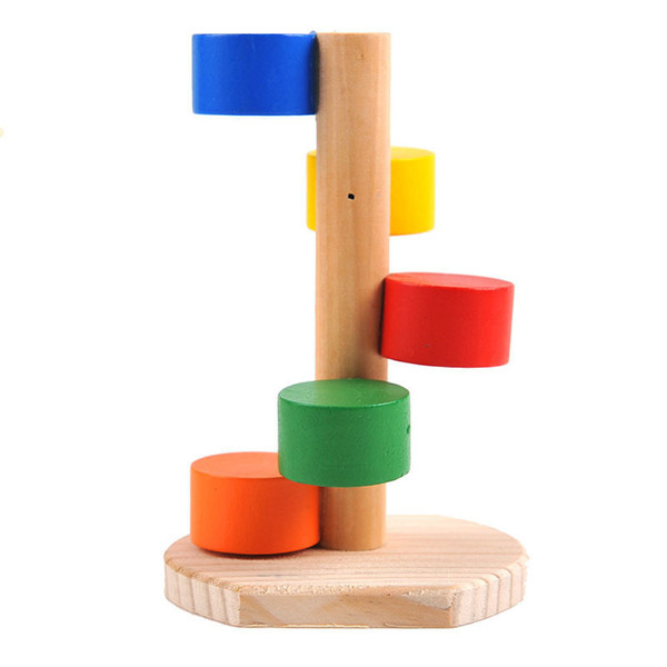 Wooden Scaling Small Pets Hamster Gold Wire Bear Rotation Climb The Ladder Stairs Woodiness Toys