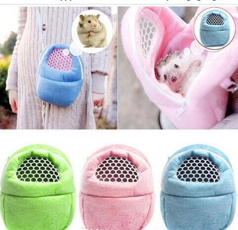 Free Shipping New Hamster Pocket Dog Bag Hamster Rat Hedgehog Chinchilla Ferret Puppy Cat Pet Carrier Pelucia Sleep Hanging Bag For Small