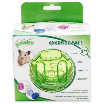 New High Quality Cute Pet Toys Hamster Ball Mini-Trot Plastic Hamster running Exercise Ball Pet Ball rat Toys Random Color DA