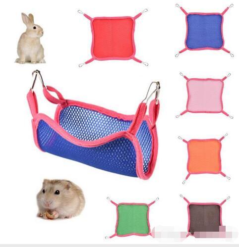 Summer Outdoor Squirrel Small Mesh Hammock Cute Pet Square Home Breathable Mesh Hammocks 6 Colors Squirrel Hammock