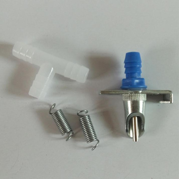 wholesale Automatic rabbit Water Feeder Drinker Fountains Waterer with Spring and Tee Coupling for cleaning 1000sets/lot