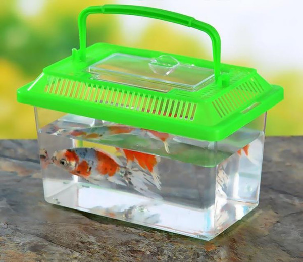Little Pet Rabbit rat House Hamster Cage Cute Transparent Plastic Goldfish Bowl Portable For Multi Colors a823