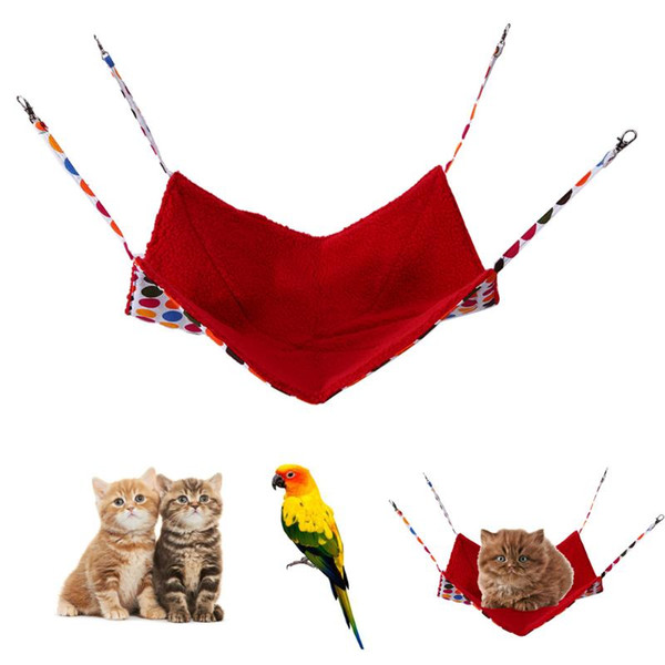 accessories pets Hamster Guinea Pig Cage Pet Hammock Berber Fleece Rabbit Cat Hanging Bed Mat Hamster Accessories