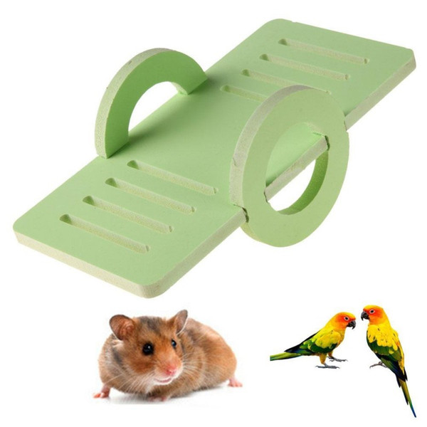 Lovely Wooden Hamster Seesaw Toy Candy Color Pet Small Animal Playground Toys
