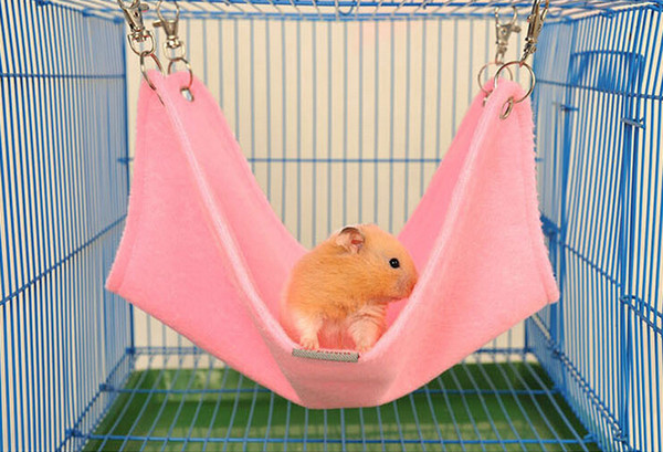 Winte Plush Materia Hamster Hammock Suit For Rats House Habitats Hutches Or Storage Box Cage Warm Pet Cushion 3 Size Mix Color 10PCS/LOT