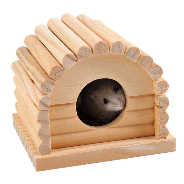 Fission Small Rat Rats House Nest Cage Cabin Hamster Woodiness Toys