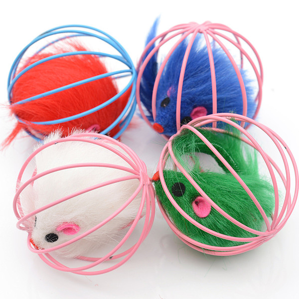 /Randomly Funny Pet Kitten Cat Playing Mouse Rat Mice Ball Cage Toys Home Gatos Jouet Chat Juguetes Para Gatos Katten Speelgoed