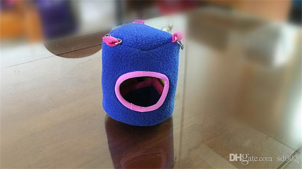 Mini Soft Squirrel Hamster House Creative Stump Type Small Pet Nest Keep Warm Small Animal Supplies Light Novel 4 8wc2 cc