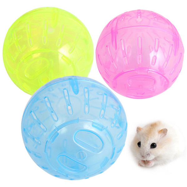 Plastic Pet Rodent Mice Jogging Ball Toy Hamster Gerbil Rat Exercise Balls Play Toys Multi Color Pet Supplies