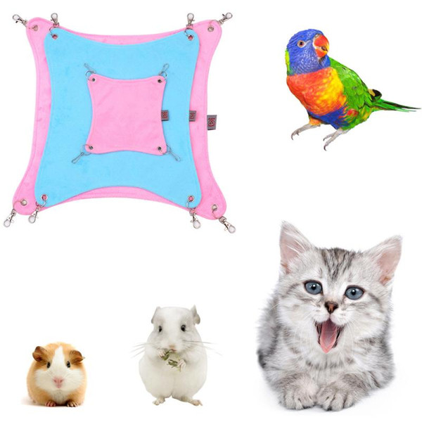 Small Pet Hammock Hamster Rat Parrot Ferret Hamster Hanging Bed Cushion hamster House Cage accessories for hamsters