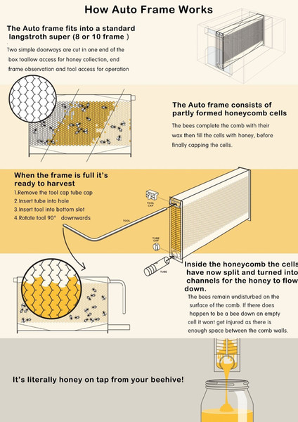 High quality honey flow beehive 7 plastic beehive frames
