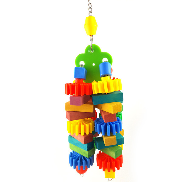 Parrot Gnaw Toys Bird Toys Plastic Wood Colour Toys