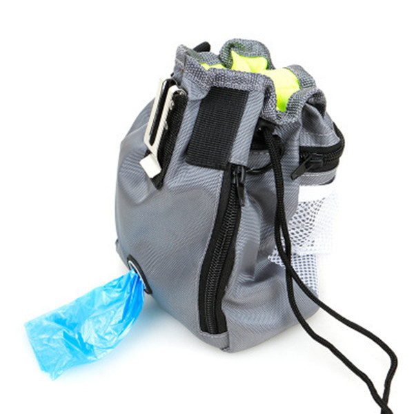 Pet Training Functional Bag Pet Snack Bag Designs Two-In-One Foldable Bag Outdoor Portable Pockets Dog Supplies