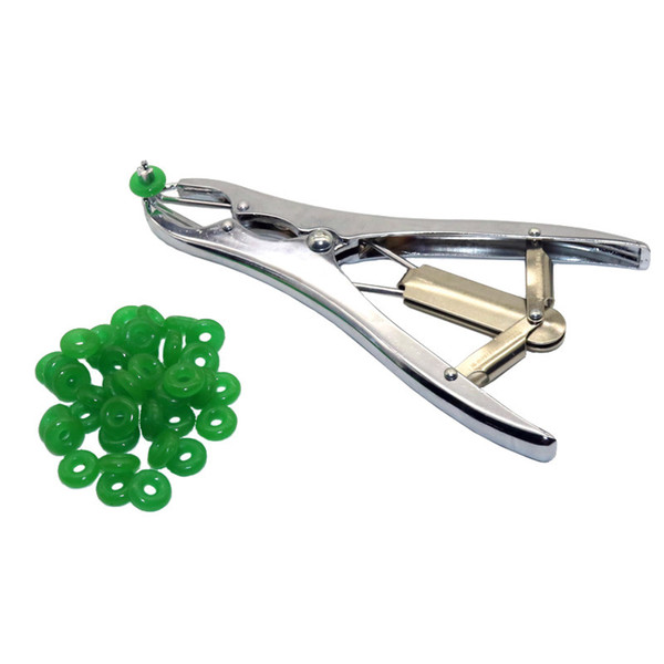 The Sheep Tail Docking Clamp Bloodless Castration Pliers Tails Device Tail Docking Ring Castration Random Color Ring And Clamp