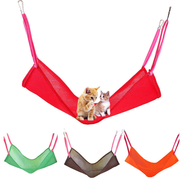 Summer Ventilation Cat Hammock Sandwich Screen Cloth Pets Hammock Thickening Parrot Bird Cat And Dragon Cat Rabbit Hammock