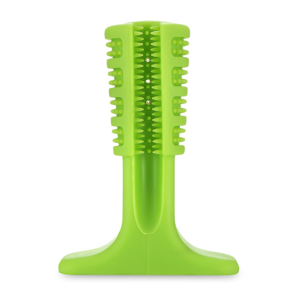 Puppy Silicone Toothbrush Chew Teeth Cleaning Soft Brushing Stick Bite Dog Toy