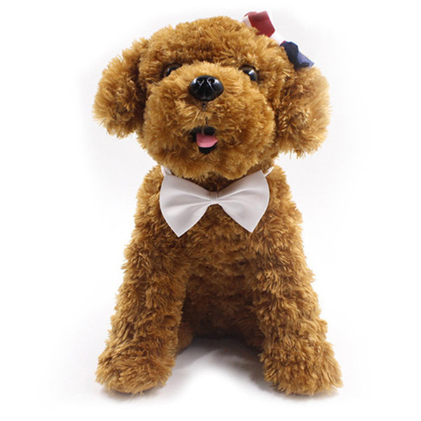 2018 New Adjustable Pet Dog Bow Tie Neck Accessory Necklace Collar Puppy Bright Color Pet Bowknot Mix Color